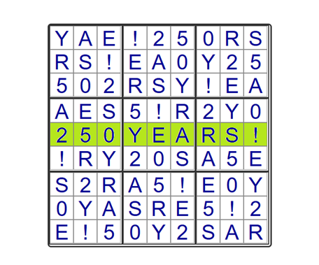 Solution to the Puzzler puzzle - the answer is 250YEARS! - America's 250th Birthday
