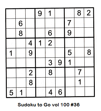 Sudoku grid solving sections example that shows a 6 can go in row 1 box 3 and is also referred to in example 2 on the page